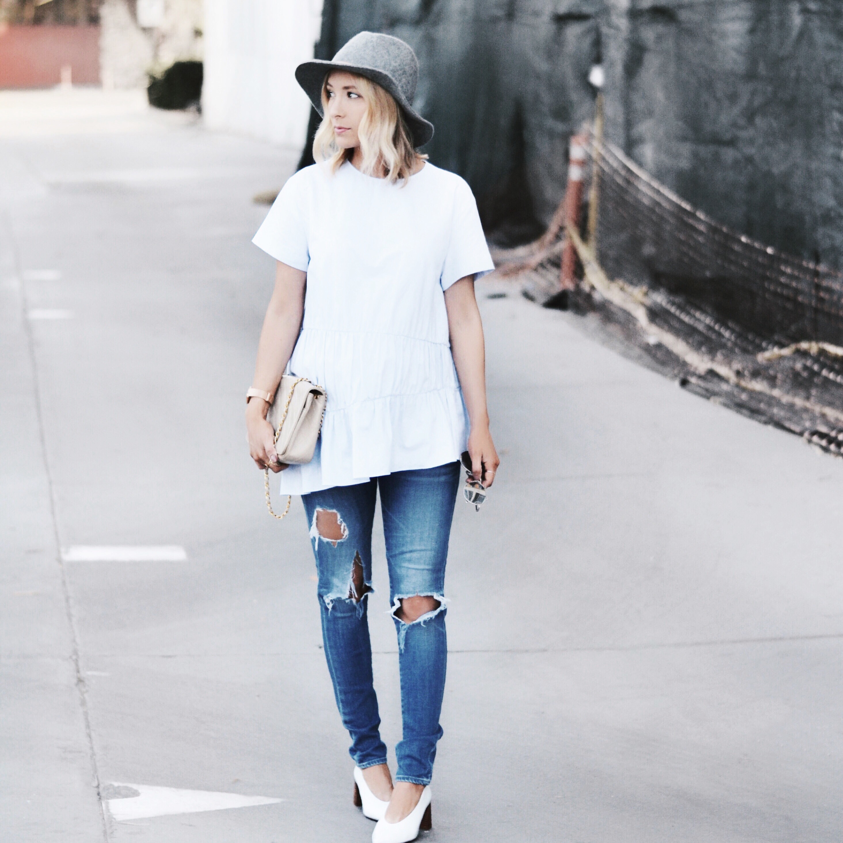 Ripped Jeans and Vintage Chanel Bag