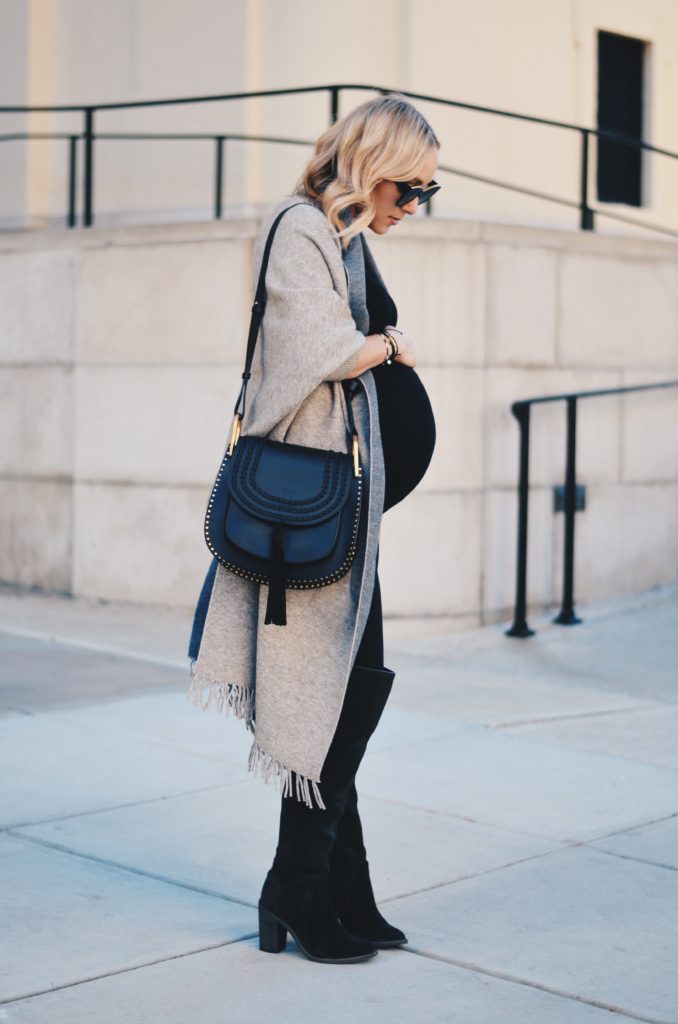 Fall Pregnancy Style OTK boots