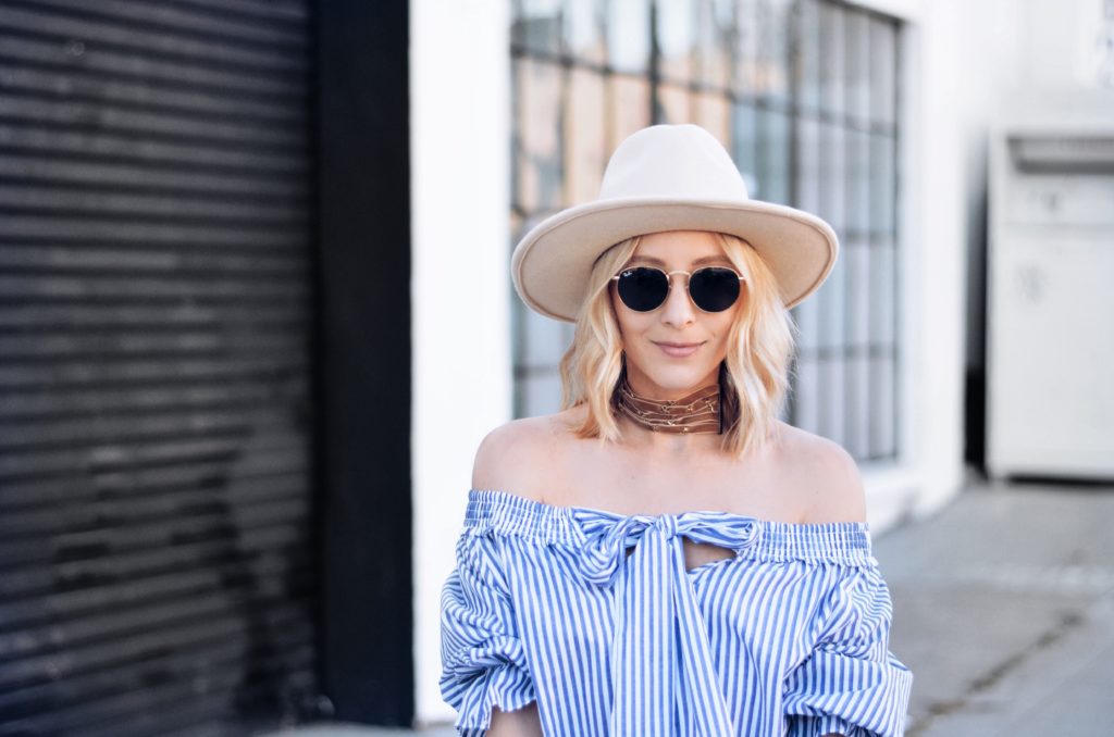 how to wear off the shoulder top