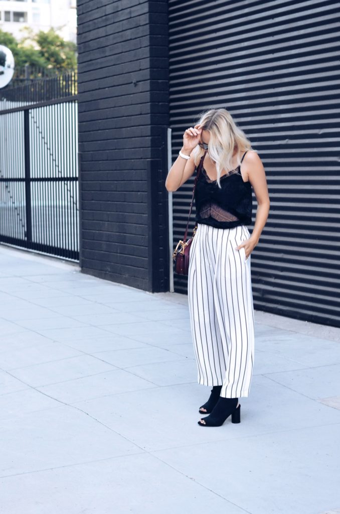 Stripe Topshop Pants Street style