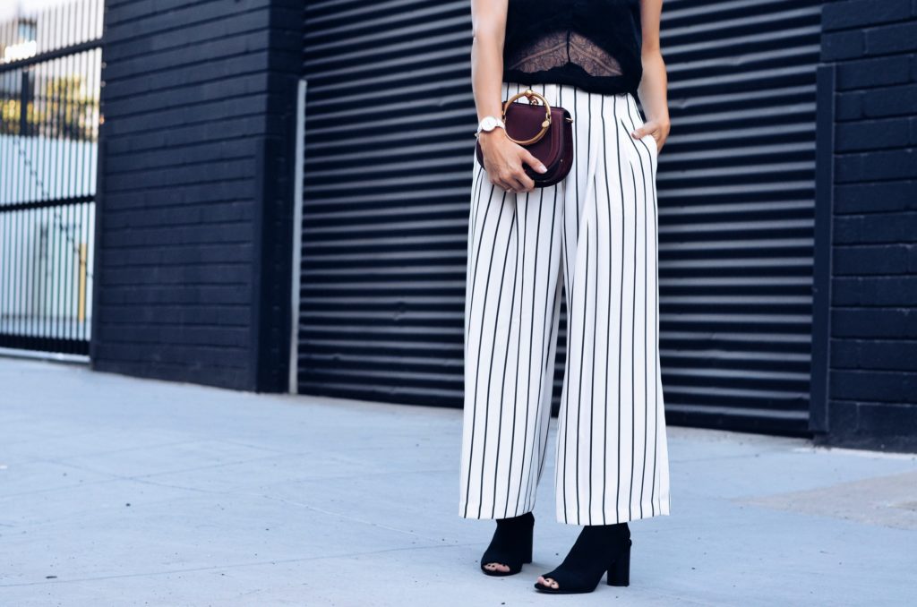 stripe topshop pants street style