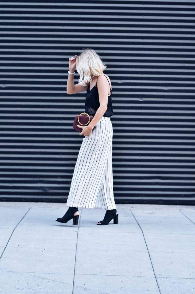 Stripe Topshop Pants Street style