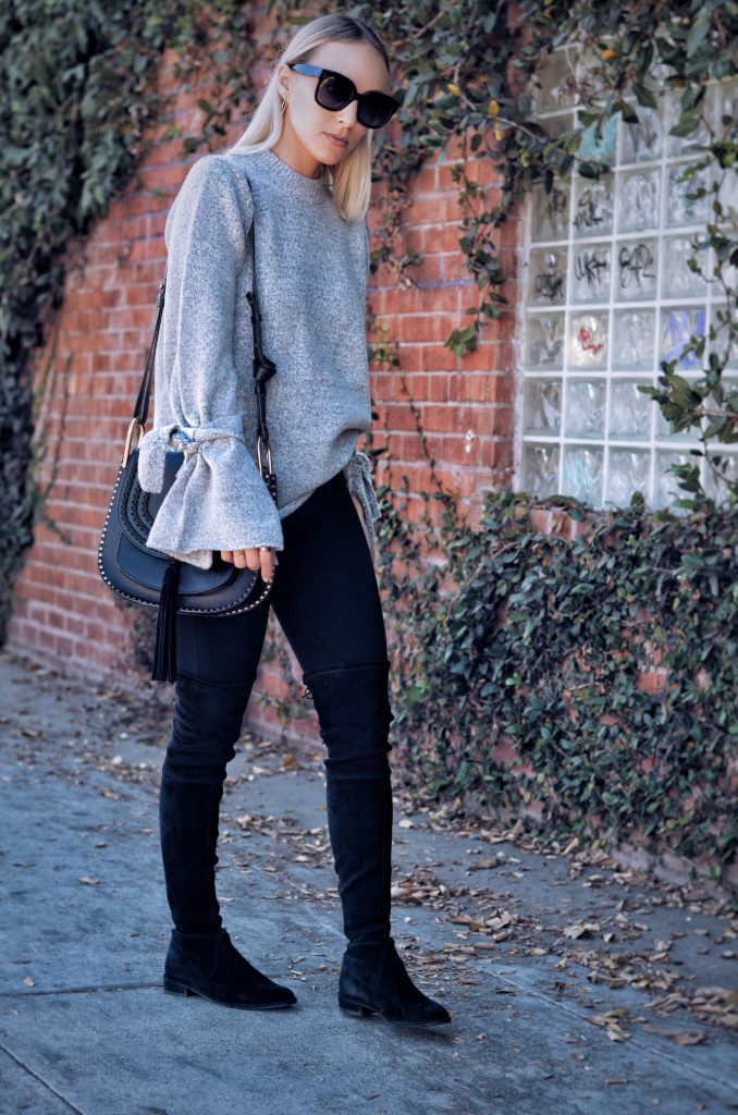 Suede over the knee boots