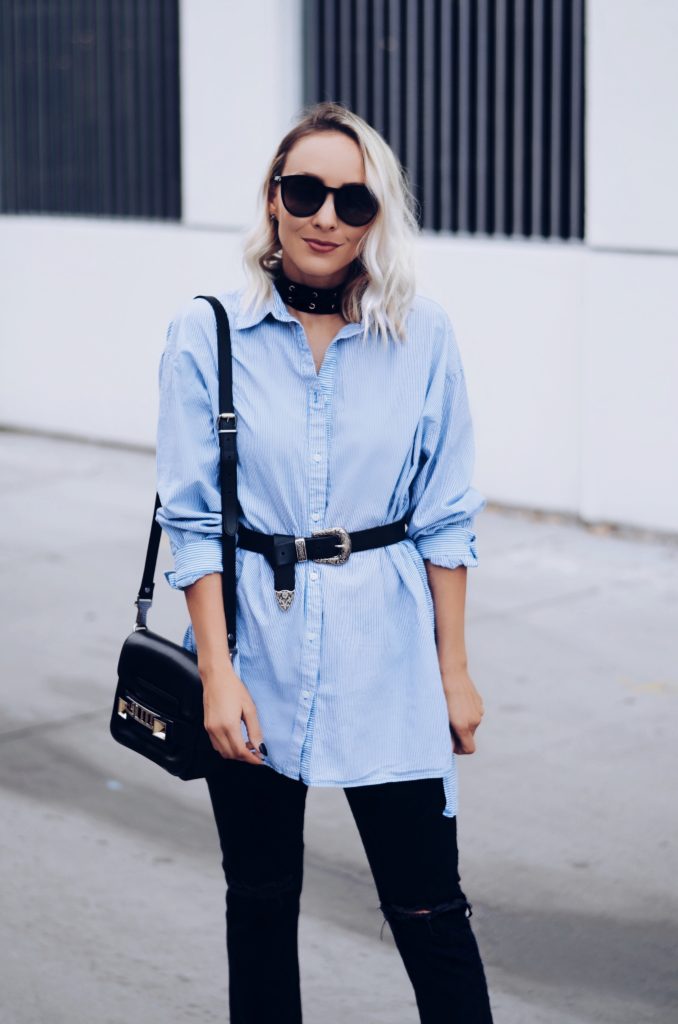 How to style a boyfriend shirt