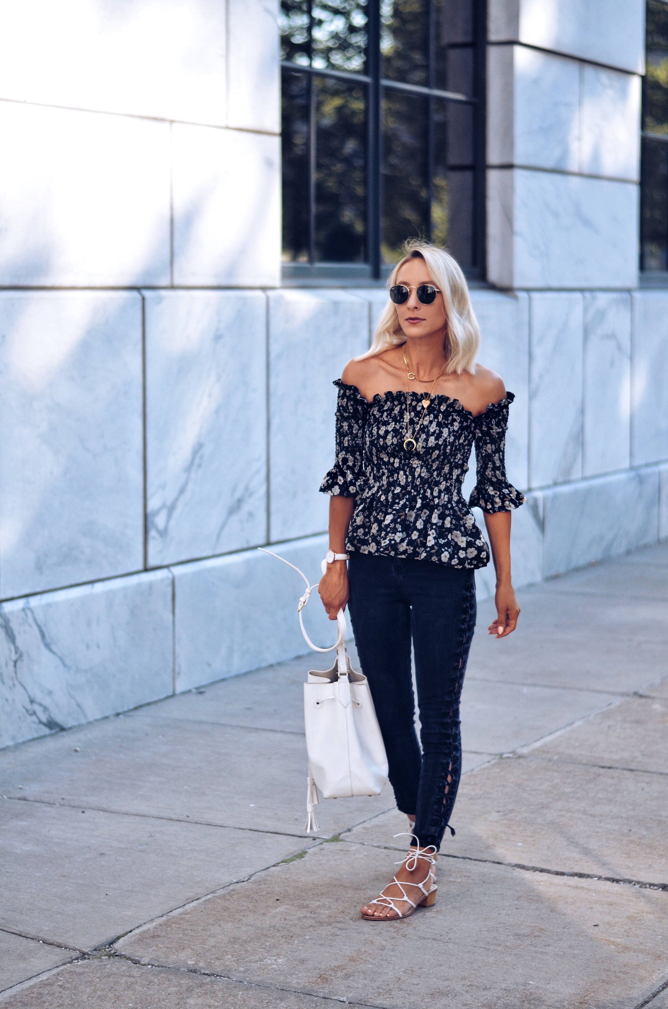 how to style an off the shoulder shirt